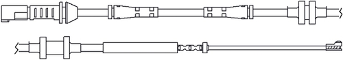 TRISCAN Slidindikator, bremsebelægning 811511044 for BMW