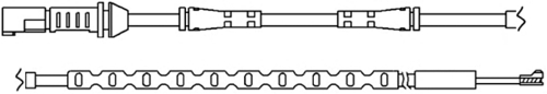 TRISCAN Slidindikator, bremsebelægning 811511048 for BMW