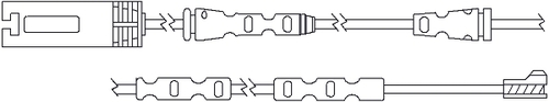 TRISCAN Slidindikator, bremsebelægning 811511052 for BMW