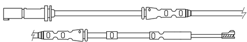 TRISCAN Slidindikator, bremsebelægning 811511058 for BMW