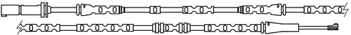TRISCAN Slidindikator, bremsebelægning 811511059 for BMW