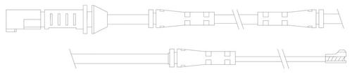 TRISCAN Slidindikator, bremsebelægning 811511063 for BMW