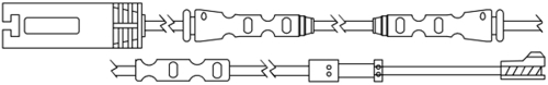TRISCAN Slidindikator, bremsebelægning 811511065 for BMW