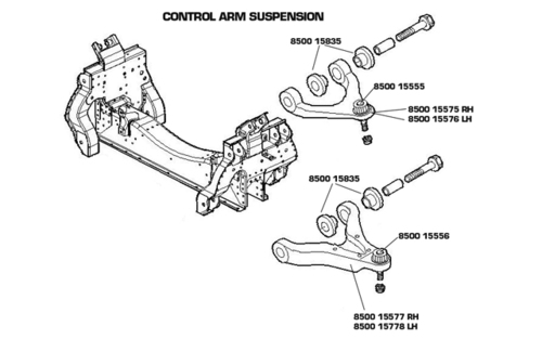 TRISCAN Bærekugle 850015555 for IVECO