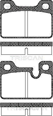 TRISCAN Bremseklodser 8110 11204 for BMW
