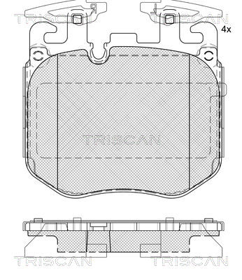 TRISCAN Bremseklodser 8110 11066 for BMW