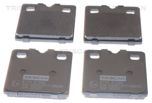 TRISCAN Bremseklodssæt, parkeringsbremse 811081006 for TESLA