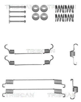 TRISCAN Tilbehørssæt, bremsebakker 8105102623