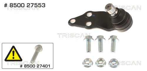 TRISCAN Bærekugle 850027553 for VOLVO
