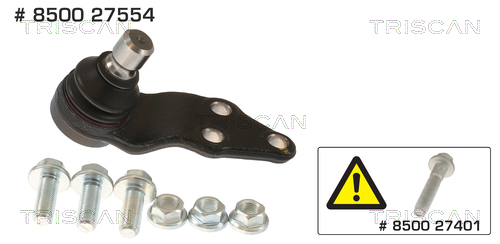 TRISCAN Bærekugle 850027554 for VOLVO