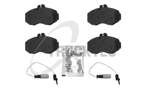 TRUCKTEC AUTOMOTIVE Bremseklodser 0235123 foraksel for MERCEDES-BENZ