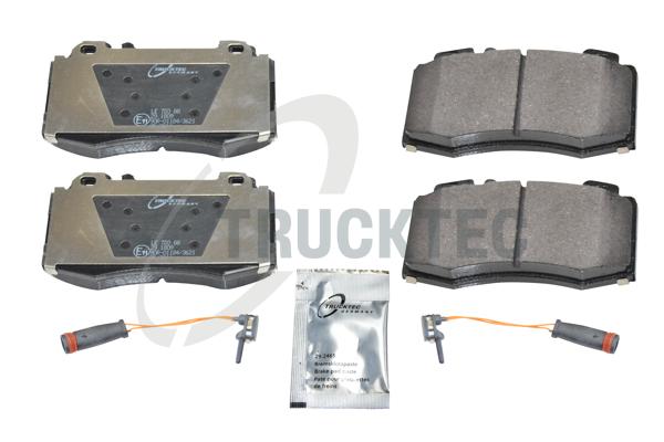 TRUCKTEC AUTOMOTIVE Bremseklodser 0235124 foraksel for MERCEDES-BENZ