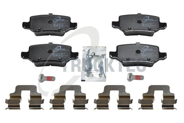 TRUCKTEC AUTOMOTIVE Bremseklodser 0235147 bagaksel for MERCEDES-BENZ