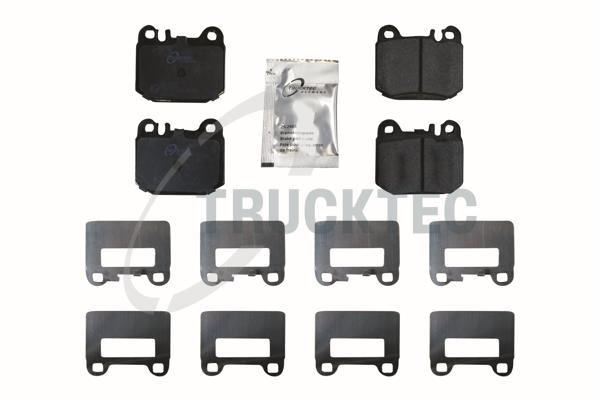TRUCKTEC AUTOMOTIVE Bremseklodser 0235142 bagaksel for MERCEDES-BENZ
