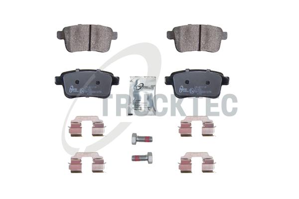 TRUCKTEC AUTOMOTIVE Bremseklodser 0235448 bagaksel for MERCEDES-BENZ NISSAN RENAULT