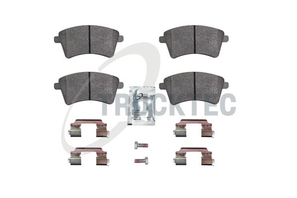 TRUCKTEC AUTOMOTIVE Bremseklodser 0235445 foraksel for MERCEDES-BENZ RENAULT