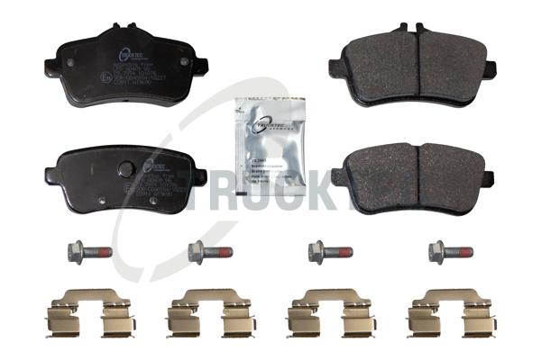 TRUCKTEC AUTOMOTIVE Bremseklodser 0235496 bagaksel for MERCEDES-BENZ