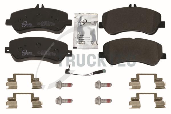TRUCKTEC AUTOMOTIVE Bremseklodser 0235498 foraksel for MERCEDES-BENZ