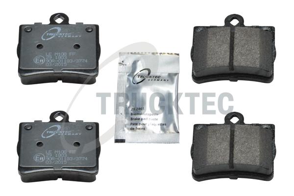 TRUCKTEC AUTOMOTIVE Bremseklodser 0235120 bagaksel for MERCEDES-BENZ