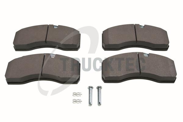TRUCKTEC AUTOMOTIVE Bremseklodser 0135076 foraksel for FIAT IVECO MAN MERCEDES-BENZ