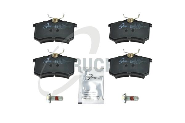 TRUCKTEC AUTOMOTIVE Bremseklodser 0735105 bagaksel for PEUGEOT CITROËN FORD VAG FIAT