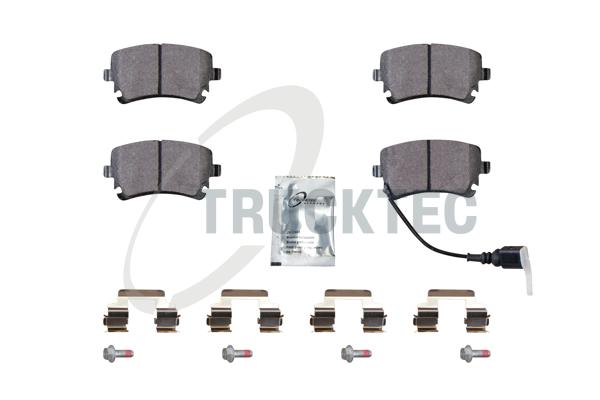 TRUCKTEC AUTOMOTIVE Bremseklodser 0735239 bagaksel for AUDI VAG