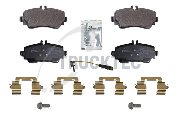 TRUCKTEC AUTOMOTIVE Bremseklodser 0235563 foraksel for MERCEDES-BENZ