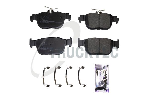TRUCKTEC AUTOMOTIVE Bremseklodser 0735383 bagaksel for VAG