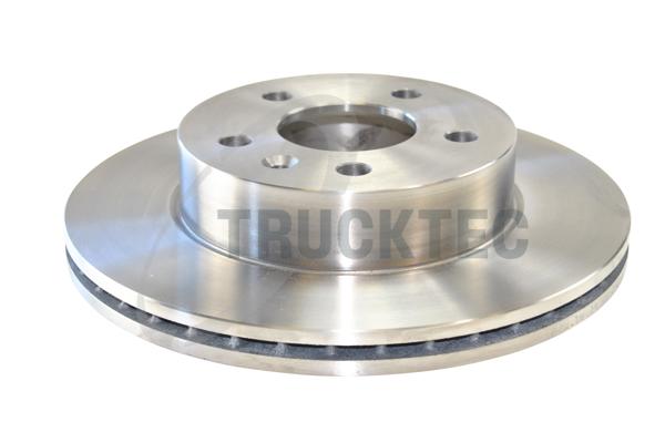 TRUCKTEC AUTOMOTIVE Bremseskive 0235074 foraksel ventileret 276mm 22mm for MERCEDES-BENZ