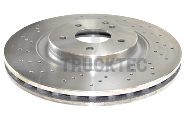 TRUCKTEC AUTOMOTIVE Bremseskive 0235221 foraksel perforeret 330mm 28mm for MERCEDES-BENZ