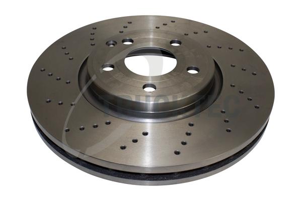 TRUCKTEC AUTOMOTIVE Bremseskive 0235560 foraksel perforeret 322mm 32mm for MERCEDES-BENZ