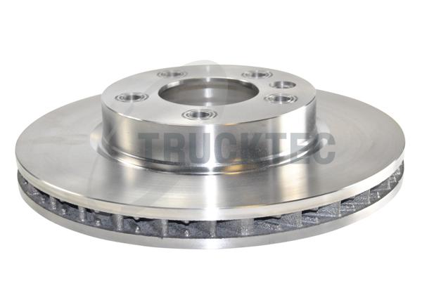TRUCKTEC AUTOMOTIVE Bremseskive 0735187 venstre foraksel ventileret 330mm 32mm for PORSCHE VAG