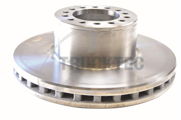 TRUCKTEC AUTOMOTIVE 0135236 foraksel indvendig ventileret 377mm 45mm for MERCEDES-BENZ