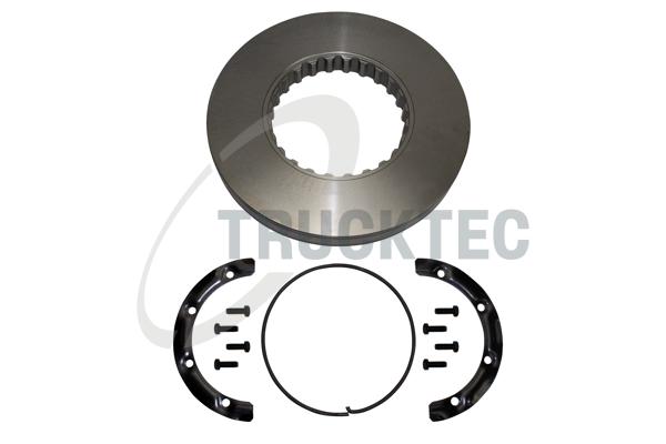 TRUCKTEC AUTOMOTIVE 0335045 foraksel indvendig ventileret 434mm 45mm for VOLVO RENAULT TRUCKS