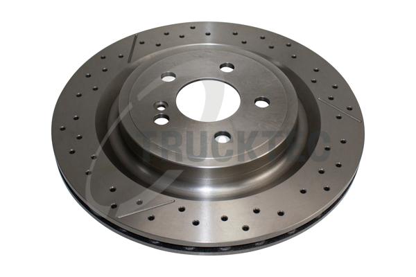 TRUCKTEC AUTOMOTIVE Bremseskive 0235567 bagaksel perforeret 330mm 22mm for MERCEDES-BENZ