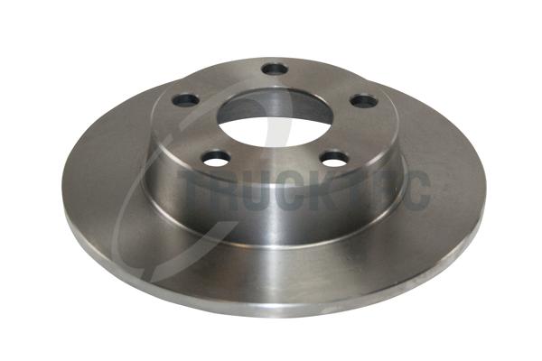 TRUCKTEC AUTOMOTIVE Bremseskive 0735207 bagaksel fuld 255mm 10mm for VAG