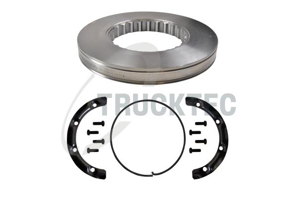 TRUCKTEC AUTOMOTIVE 0335044 foraksel fuld 375mm 45mm for VOLVO RENAULT TRUCKS