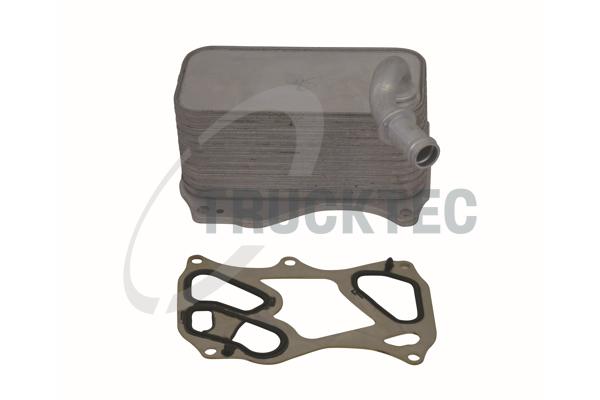 TRUCKTEC AUTOMOTIVE Oliekøler, motorolie 0218153 for MERCEDES-BENZ