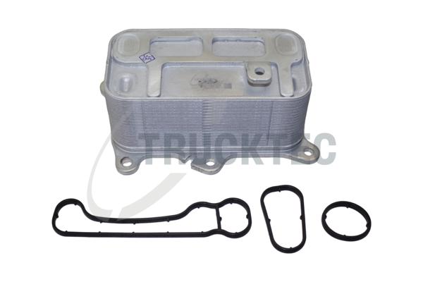TRUCKTEC AUTOMOTIVE Oliekøler, motorolie 0218053 for MERCEDES-BENZ