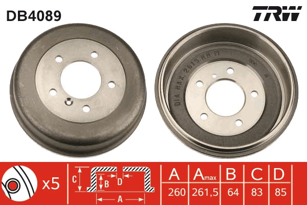 TRW Bremsetromle db4089 for MERCEDES-BENZ PUCH