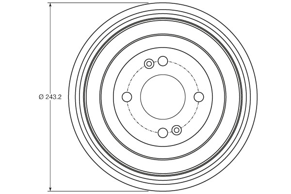 TRW Bremsetromle db4422 for KIA (DYK)