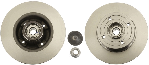 TRW Bremseskive df4274bs 240mm 8mm for DACIA RENAULT