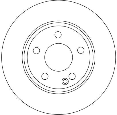 TRW Bremseskive df4393 ventileret 276mm 22mm for MERCEDES-BENZ