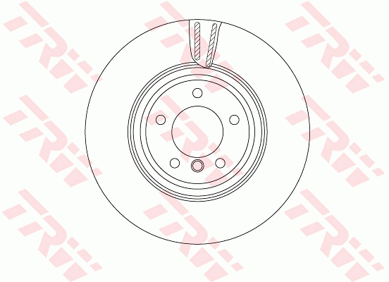 TRW Bremseskive df4775s 348mm 30mm for BMW