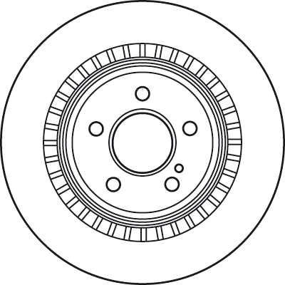 TRW Bremseskive df4916s 320mm 24mm for MERCEDES-BENZ