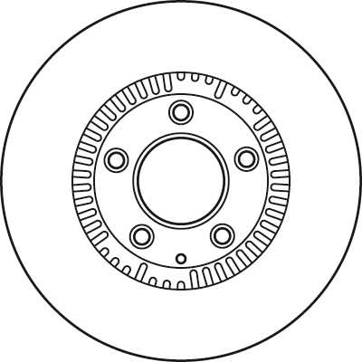 TRW Bremseskive df6067s ventileret 296mm 28mm for MAZDA