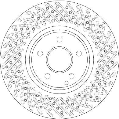 TRW Bremseskive df6079s lukket/perforeret 330mm 32mm for MERCEDES-BENZ
