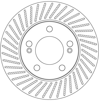 TRW Bremseskive df6205 294mm 28mm for SSANGYONG