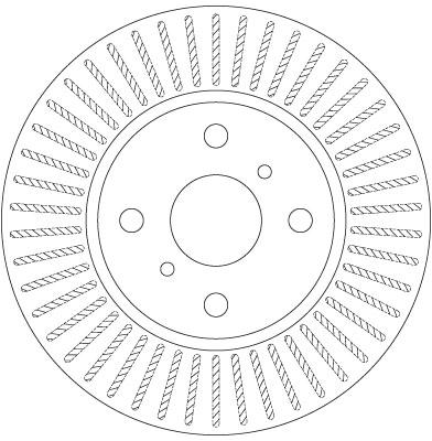 TRW Bremseskive df6225 255mm 20mm for SCION
