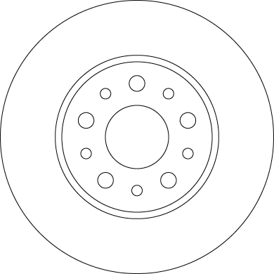 TRW Bremseskive df6228 251mm 10mm for FIAT